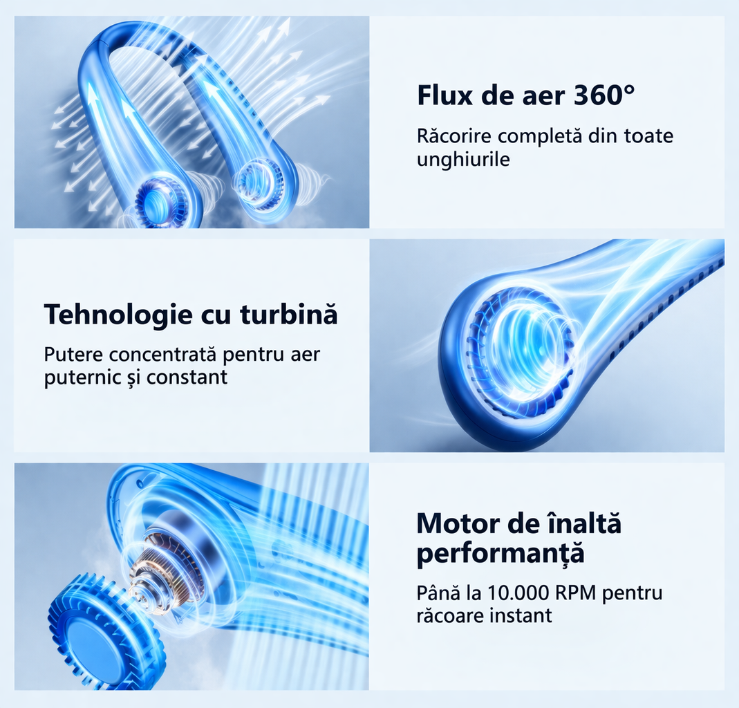 Mini Ventilator Portabil – Răcorire Instant ❄️